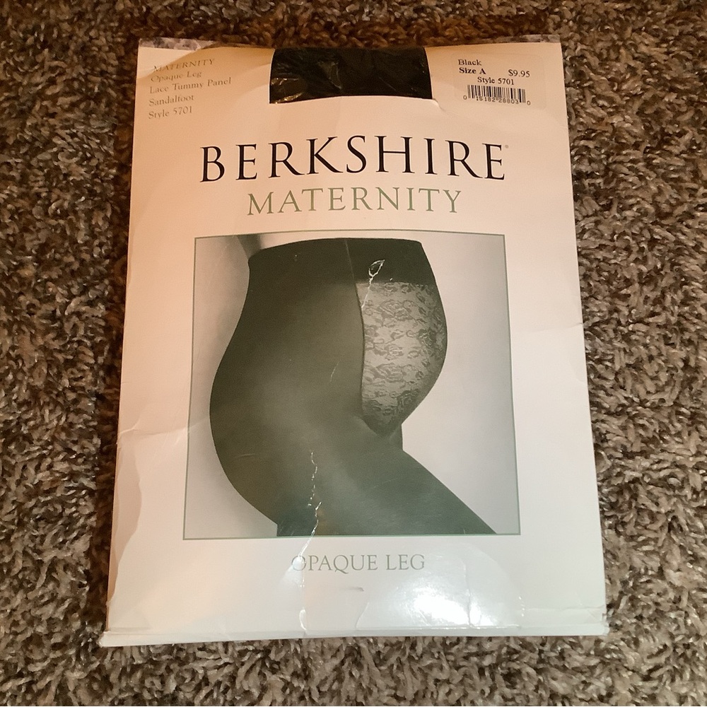 Berkshire maternity opaque pantyhose, color black, size: A